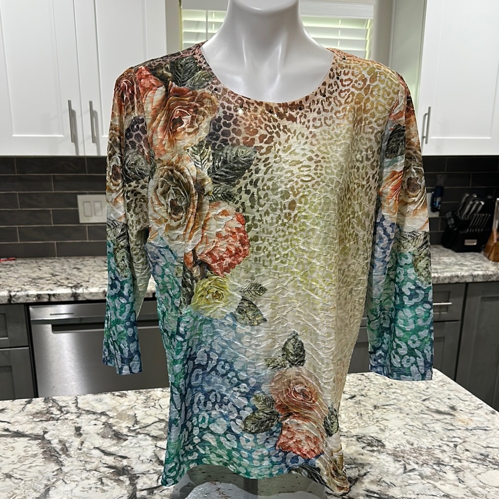 Floral Multicolor Women's Top